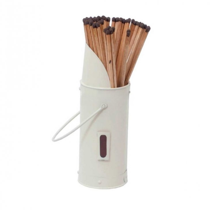 Cream Match Holder With Long Matches 1