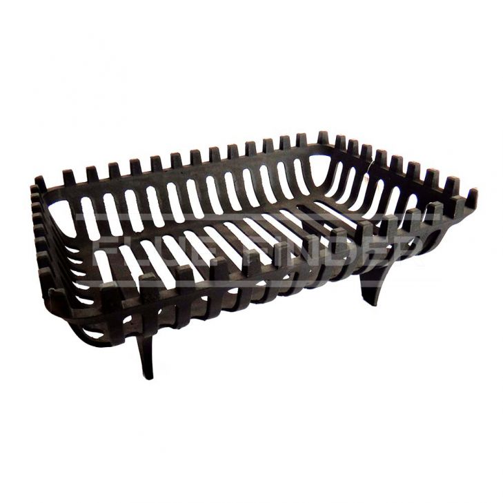 Large Heavy Duty Cast Iron Log Basket 1