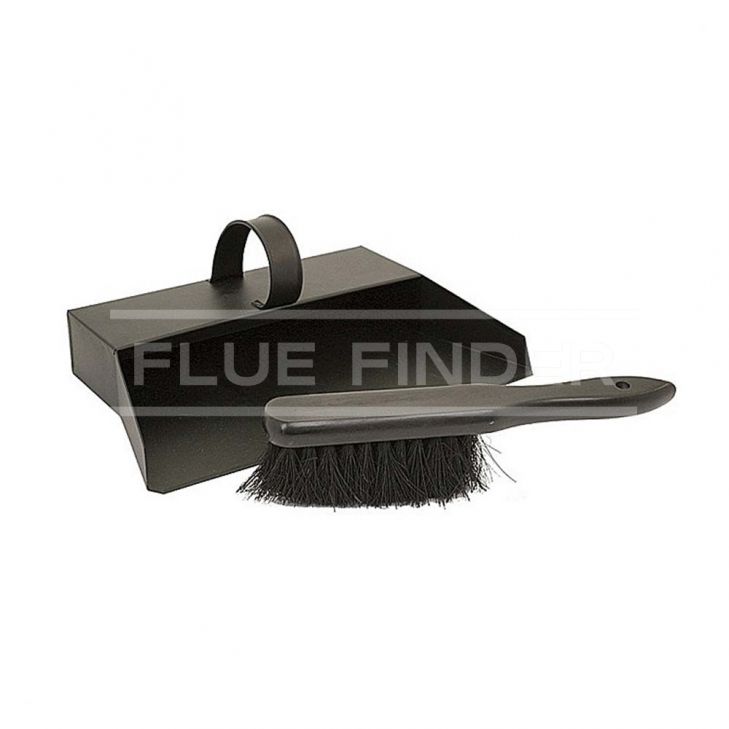 Black Bannister Dustpan and Brush Set 1