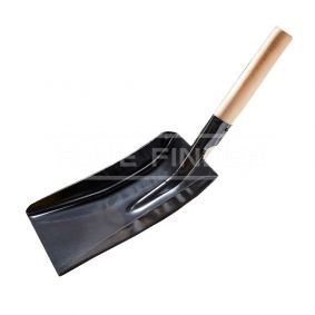 9″ Black Shovel With Wooden Handle 1