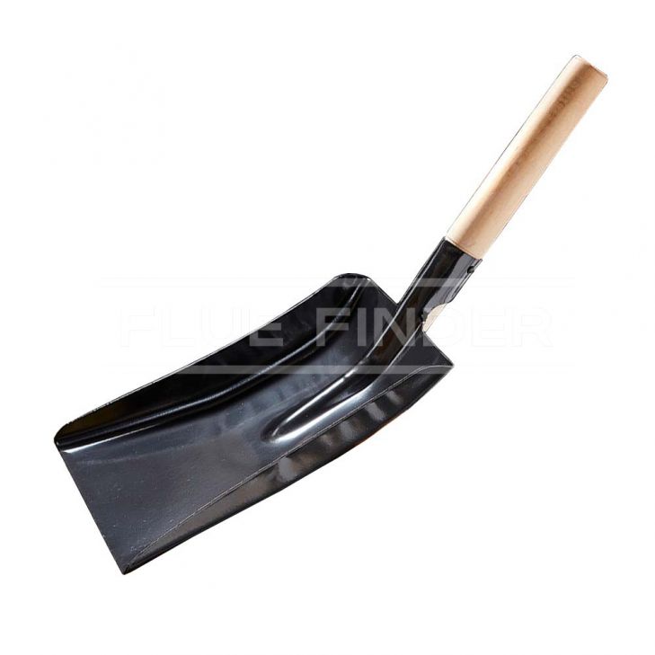 9″ Black Shovel With Wooden Handle 1