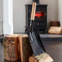 9″ Black Shovel With Wooden Handle 2