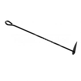 Single Loop Handle Curved Scraper Black 1