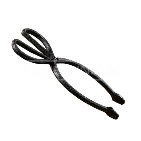 Cast Iron Scissor Tongs Matt Black 1