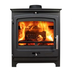 Portway P2 Contemporary 8kw Multifuel Standard Black Stove 1