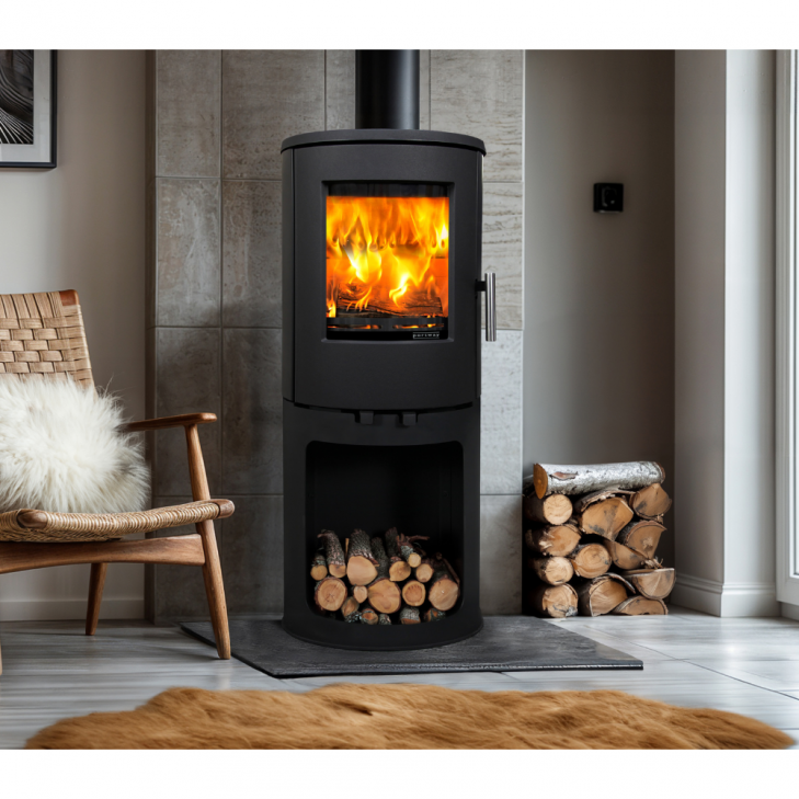 Portway Barrel 1000 Log Store Multifuel Stove 2