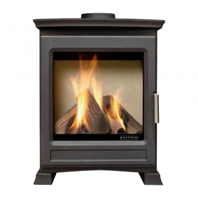 Portway Luxima Deluxe Gas Stove - Cream Vermiculite Interior 1
