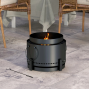 Smokeless Portable Fire Pit with Ash Catcher & Poker – 37cm Wood Burning Outdoor Bonfire Stove – Black 5